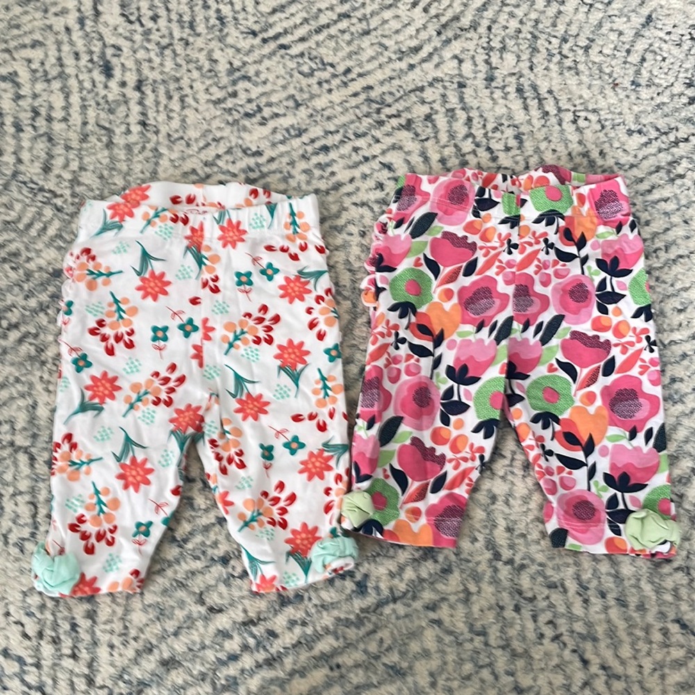 Ruffle Butts Capri Leggings 6-12 months